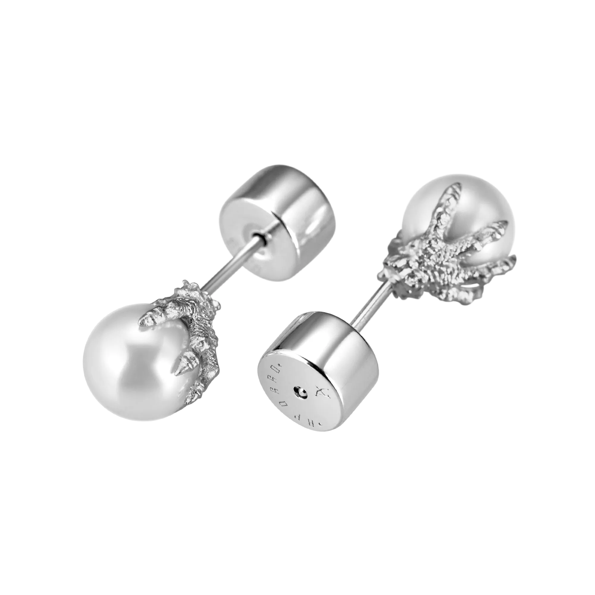 Single WONG Dragon Pearl Stud Earring