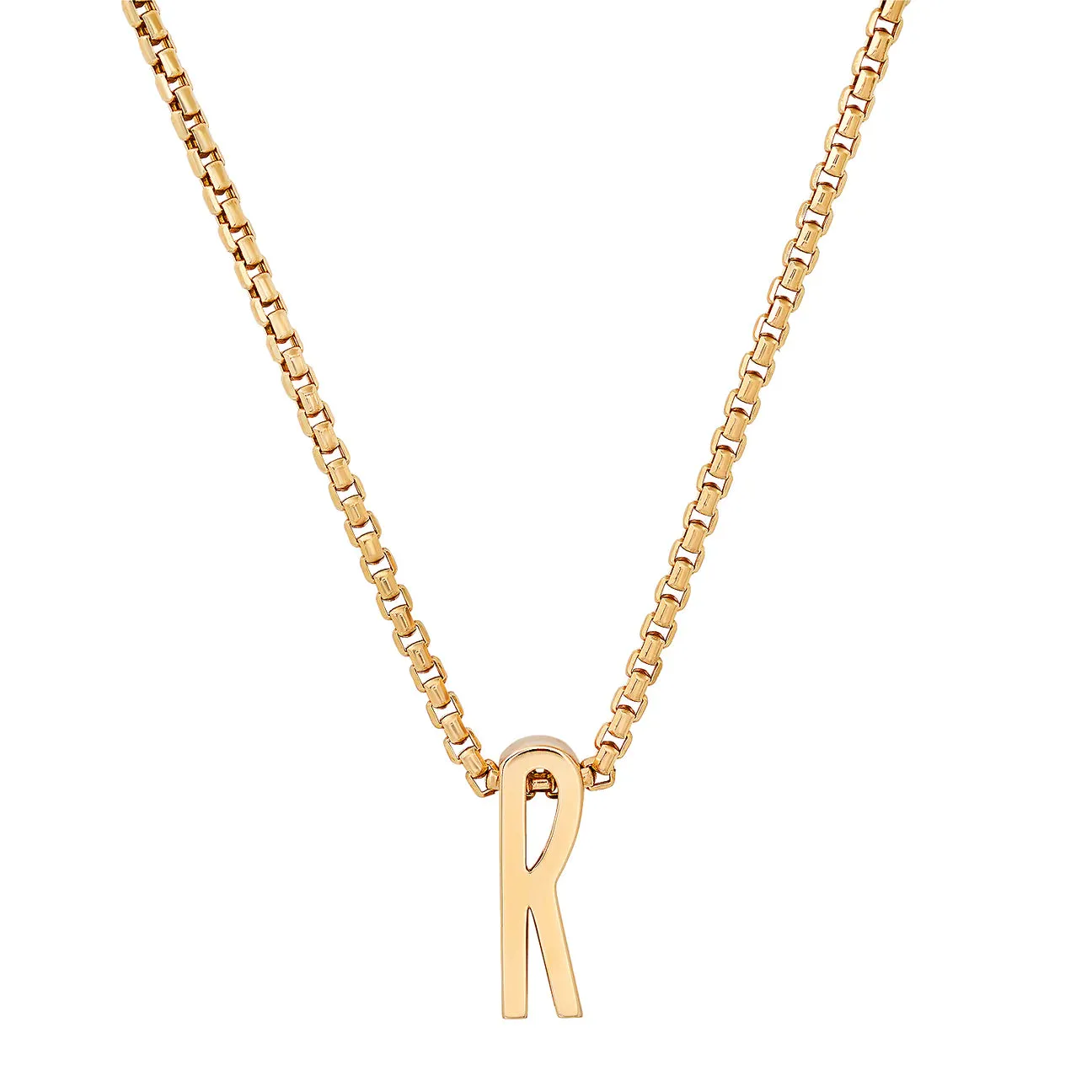 Slide-On Chunky Initial Charm Necklace