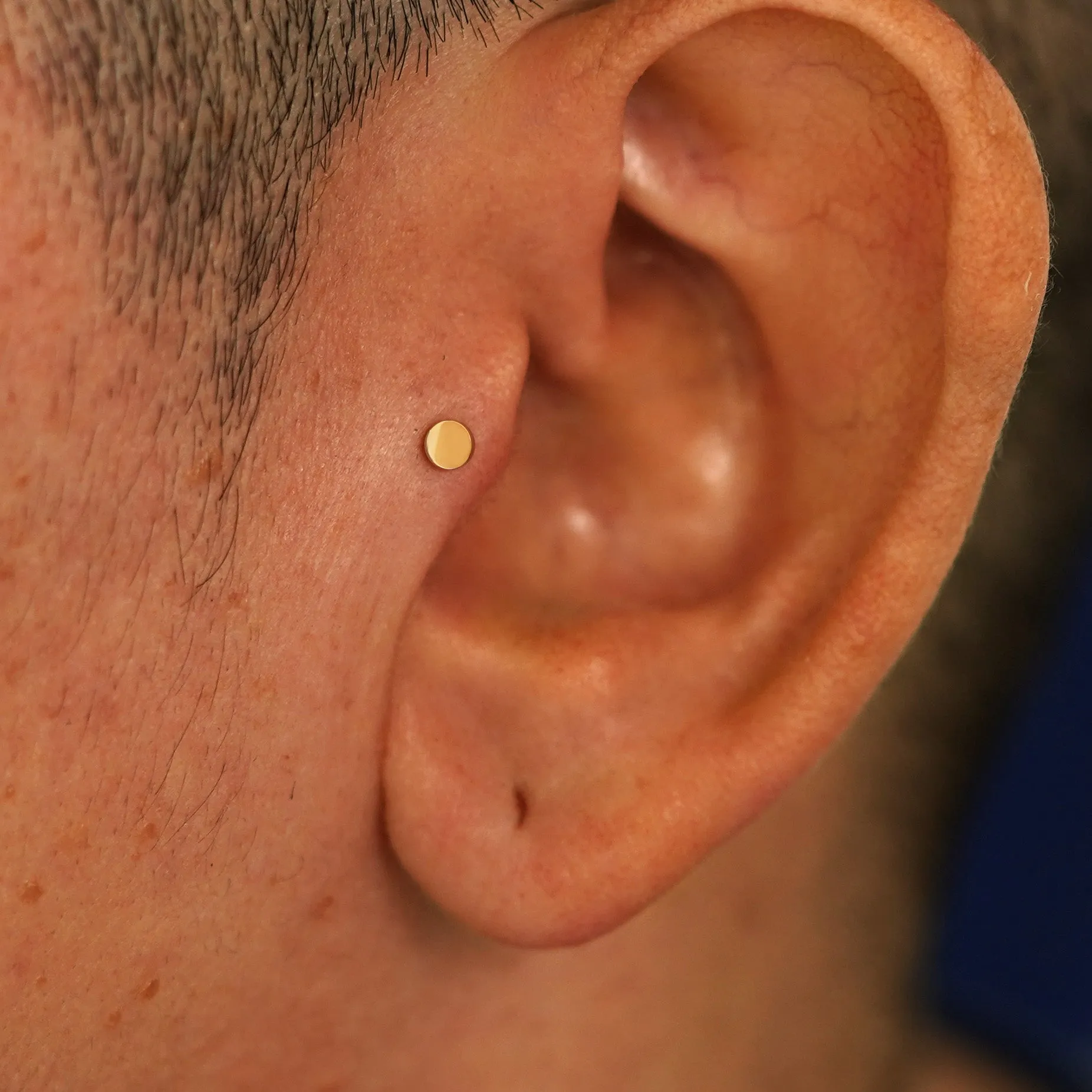 Small Circle Flatback Piercing