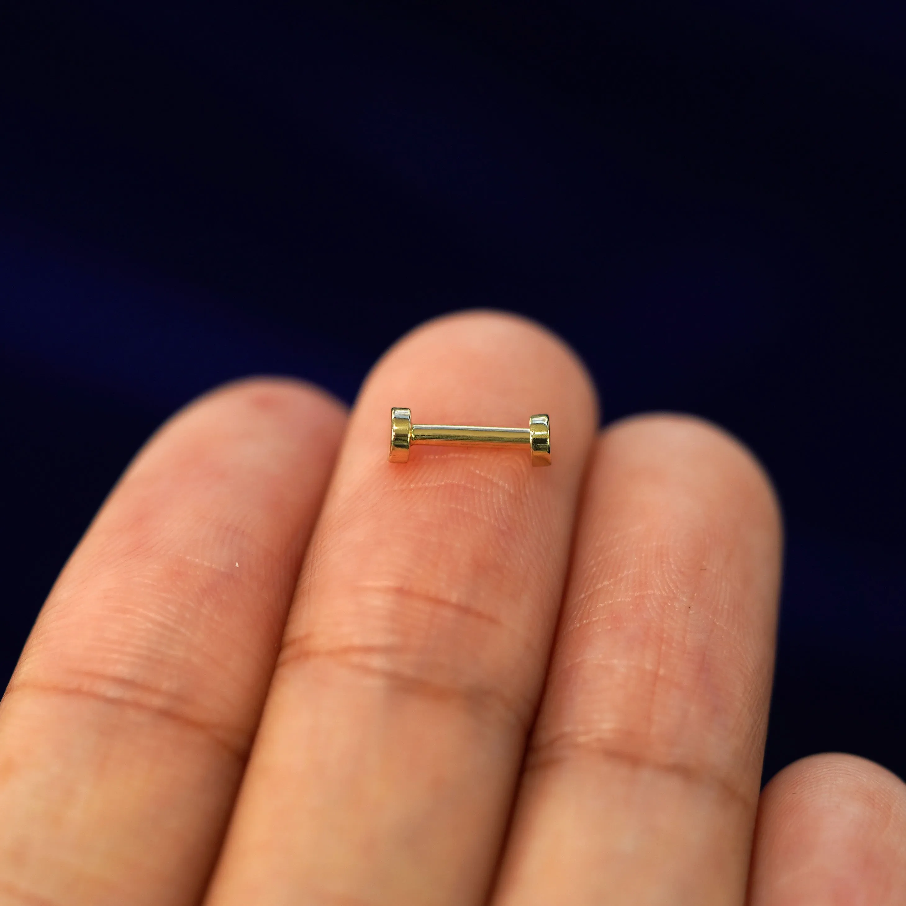 Small Circle Flatback Piercing