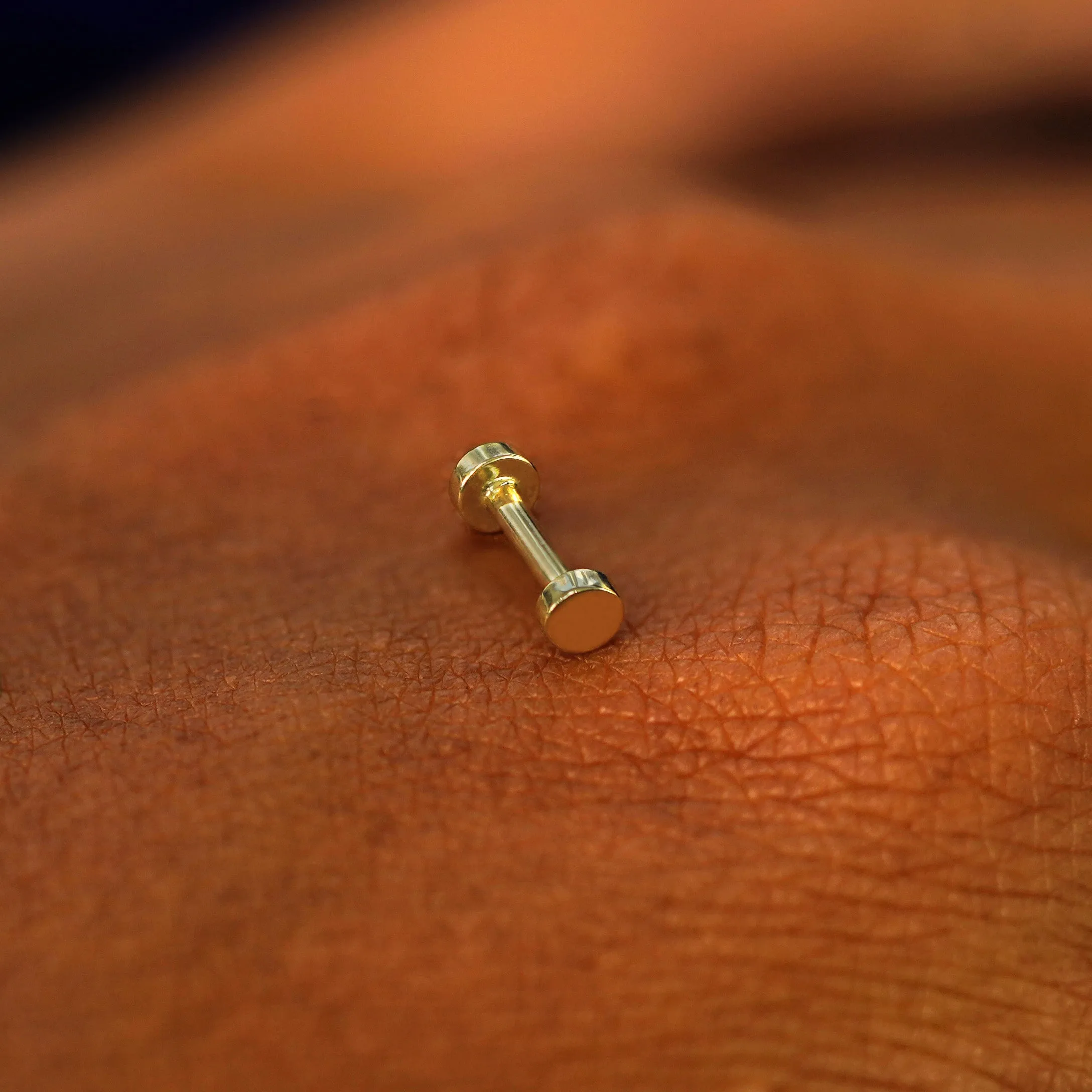Small Circle Flatback Piercing