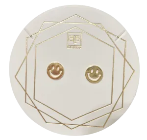 Smile Studs - Gold