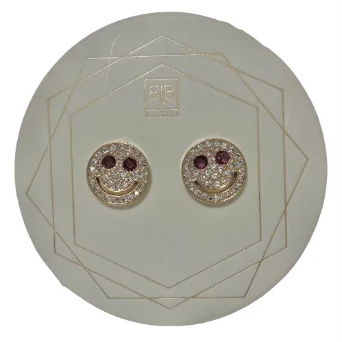 Smile Studs - Pink