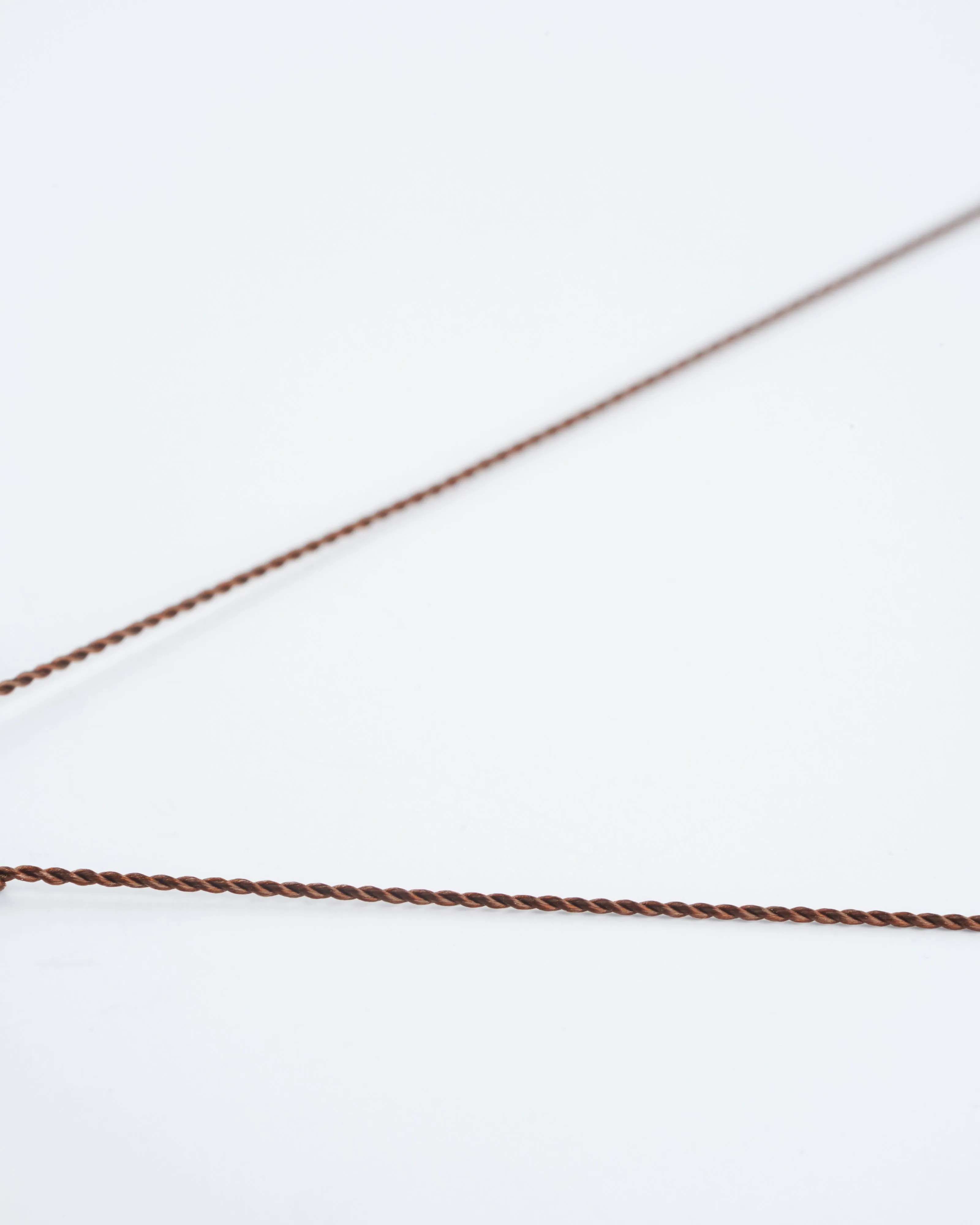 smokey quartz and diamond necklace with 18k gold bead - taupe