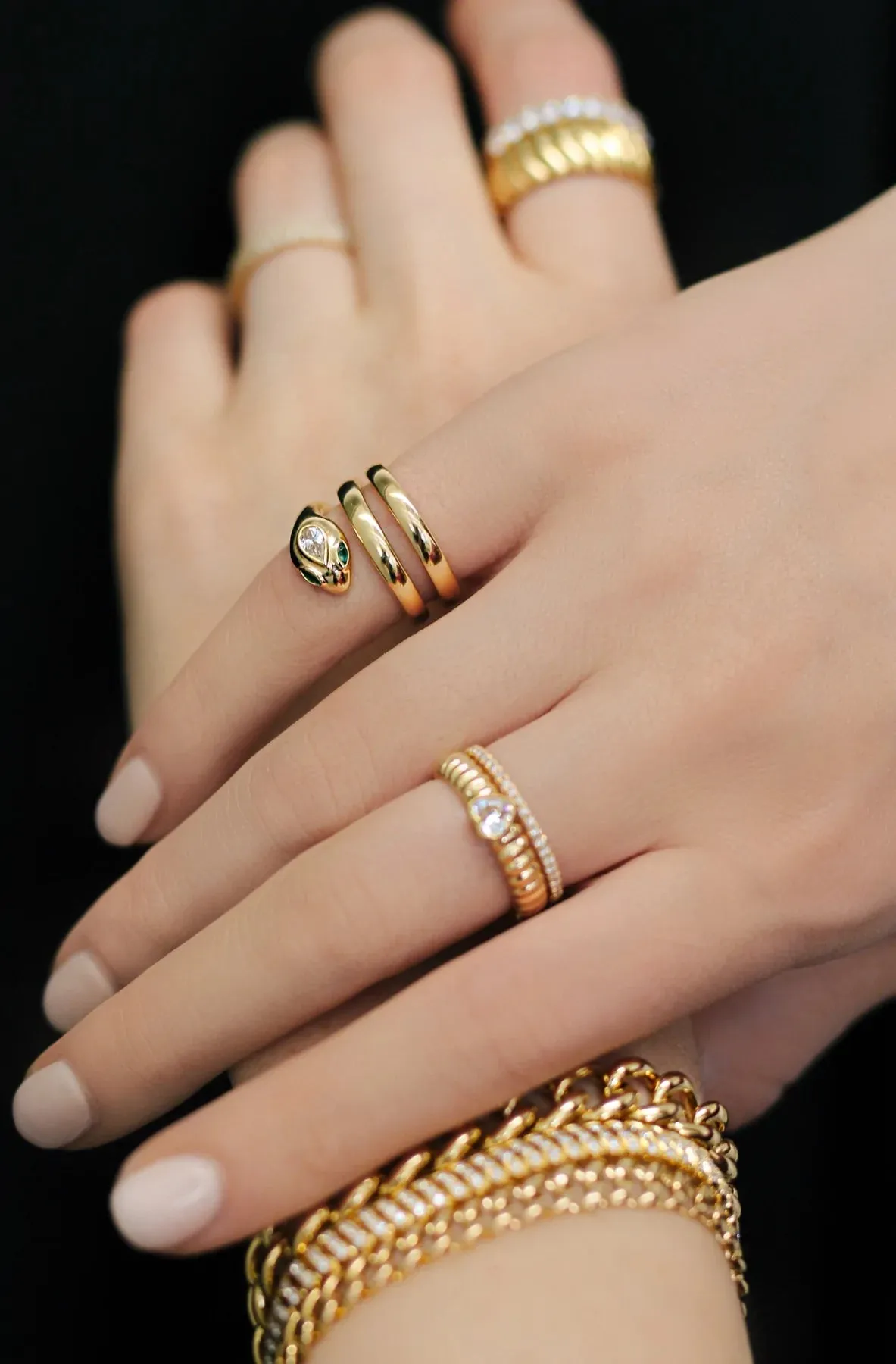 Snake Coil Pinky Ring