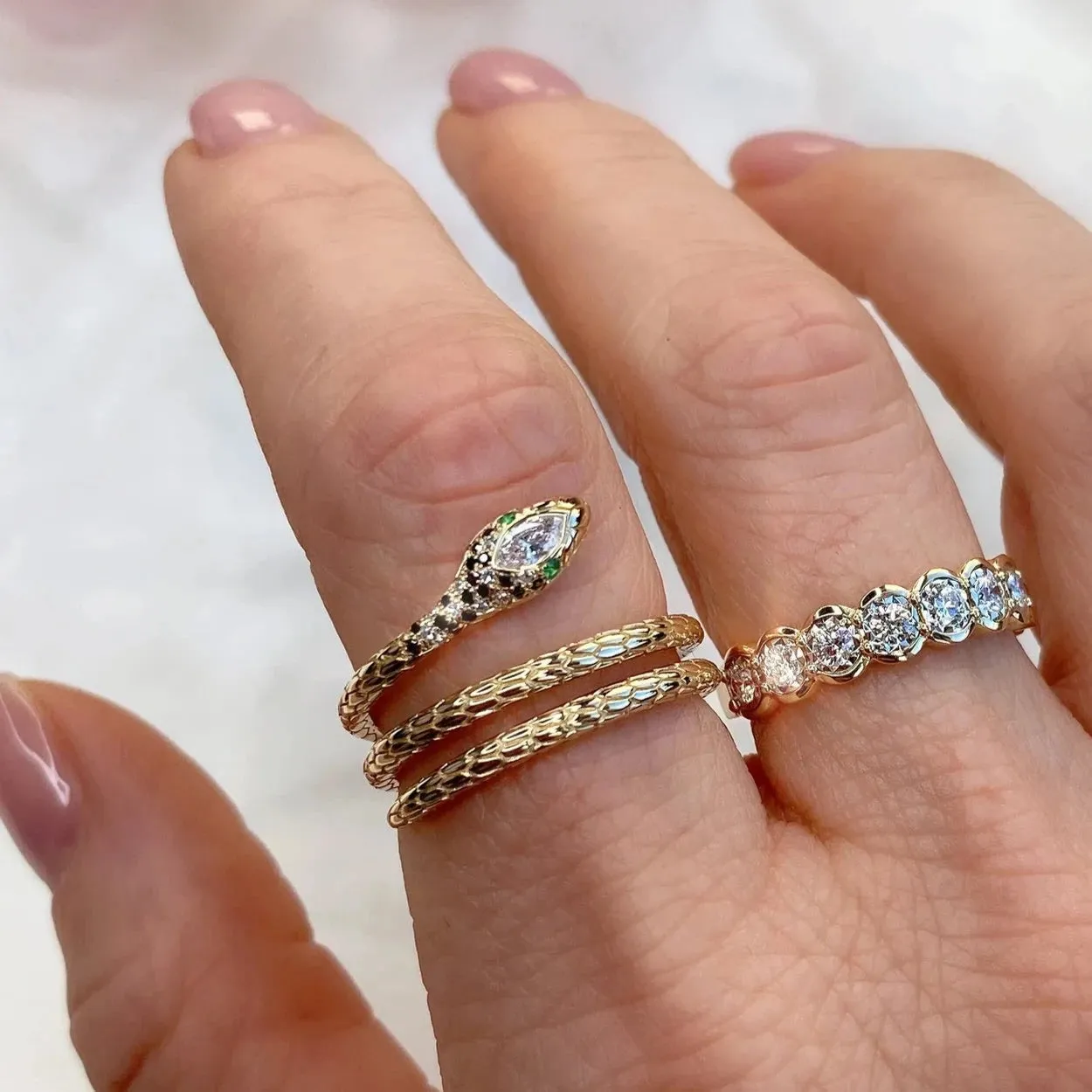 Snake Eyes Ring
