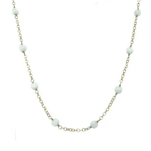 Snow Quartz Bead Necklace
