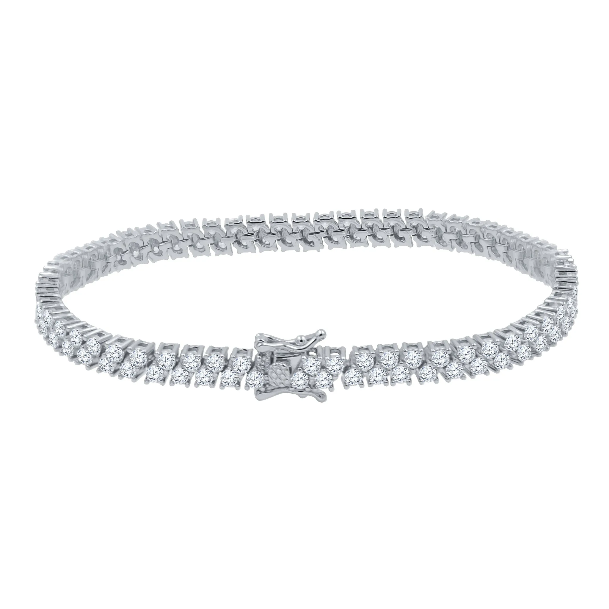 SNOWFIELD 3MM SILVER BRACELET CZ I  9220261