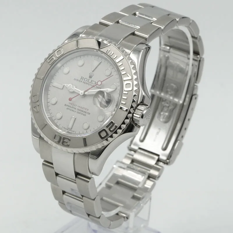 SOLD - 11/22/24 - Rolex Yachtmaster 16622 Circa 2006 Platinum Dial & Bezel 40mm