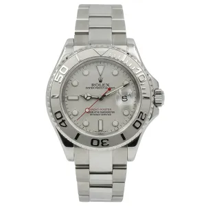 SOLD - 11/22/24 - Rolex Yachtmaster 16622 Circa 2006 Platinum Dial & Bezel 40mm