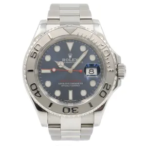 SOLD - 8/02/22 - Rolex Yachtmaster 116622 Blue Dial Platinum Bezel 40mm