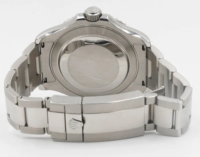 SOLD - 8/02/22 - Rolex Yachtmaster 116622 Blue Dial Platinum Bezel 40mm