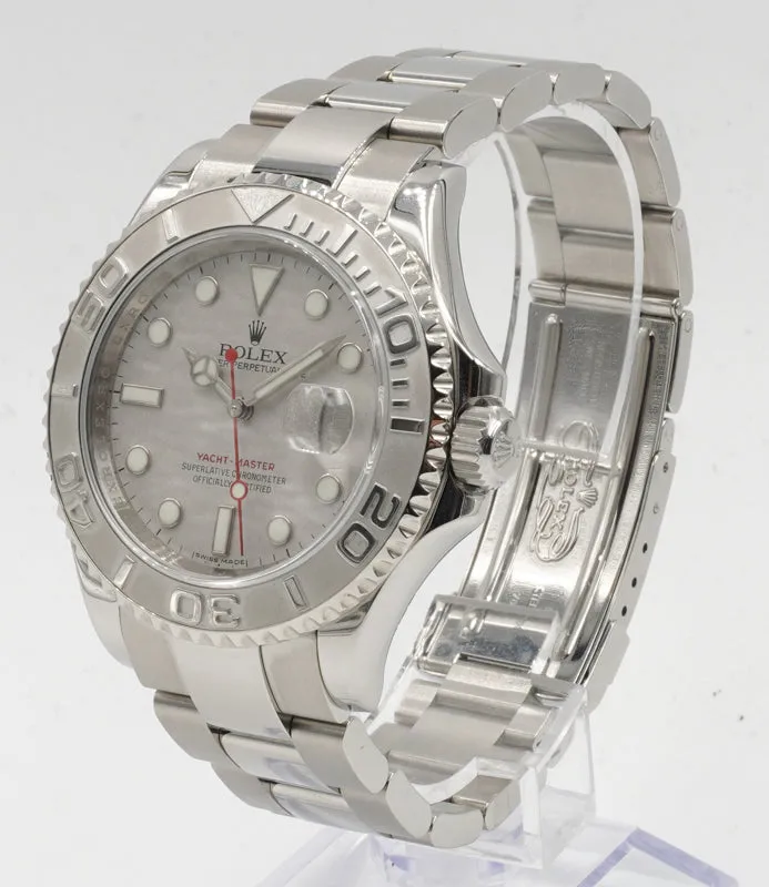 SOLD - Rolex Yachtmaster 16622 Circa 2008 Platinum Dial and Bezel 40mm