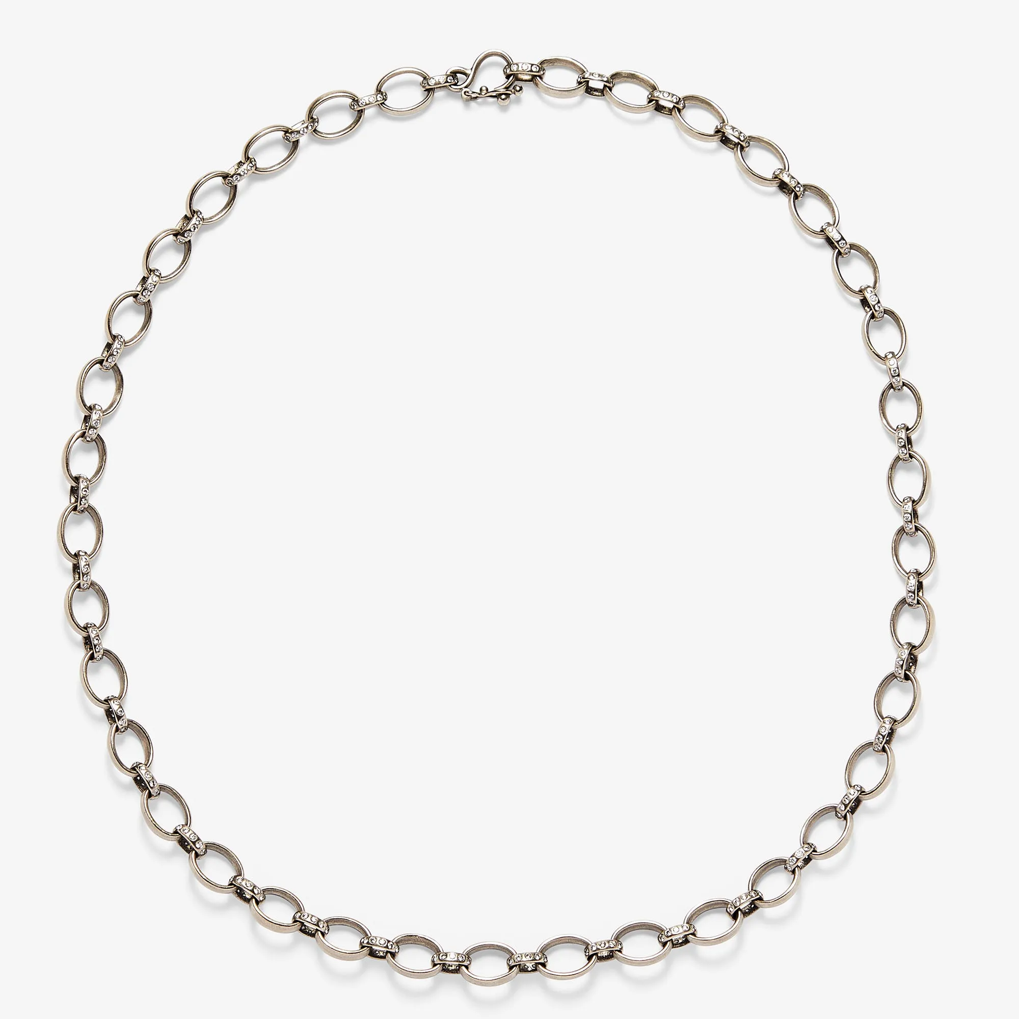 Sonoma Mixed Link Diamond Chain Necklace in 18K Alpine Gold