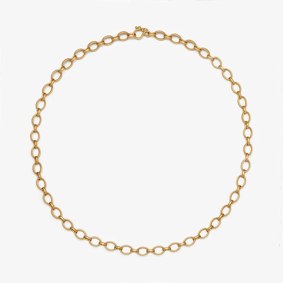 Sonoma Small Mixed Link Necklace in 20K Peach Gold