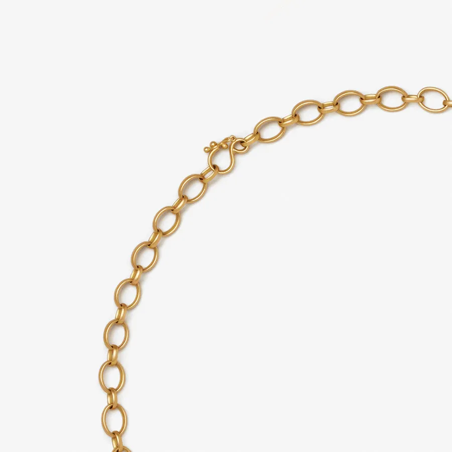 Sonoma Small Mixed Link Necklace in 20K Peach Gold