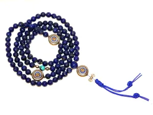 SPECIAL LAPIS NECKLACE MALA WITH OM