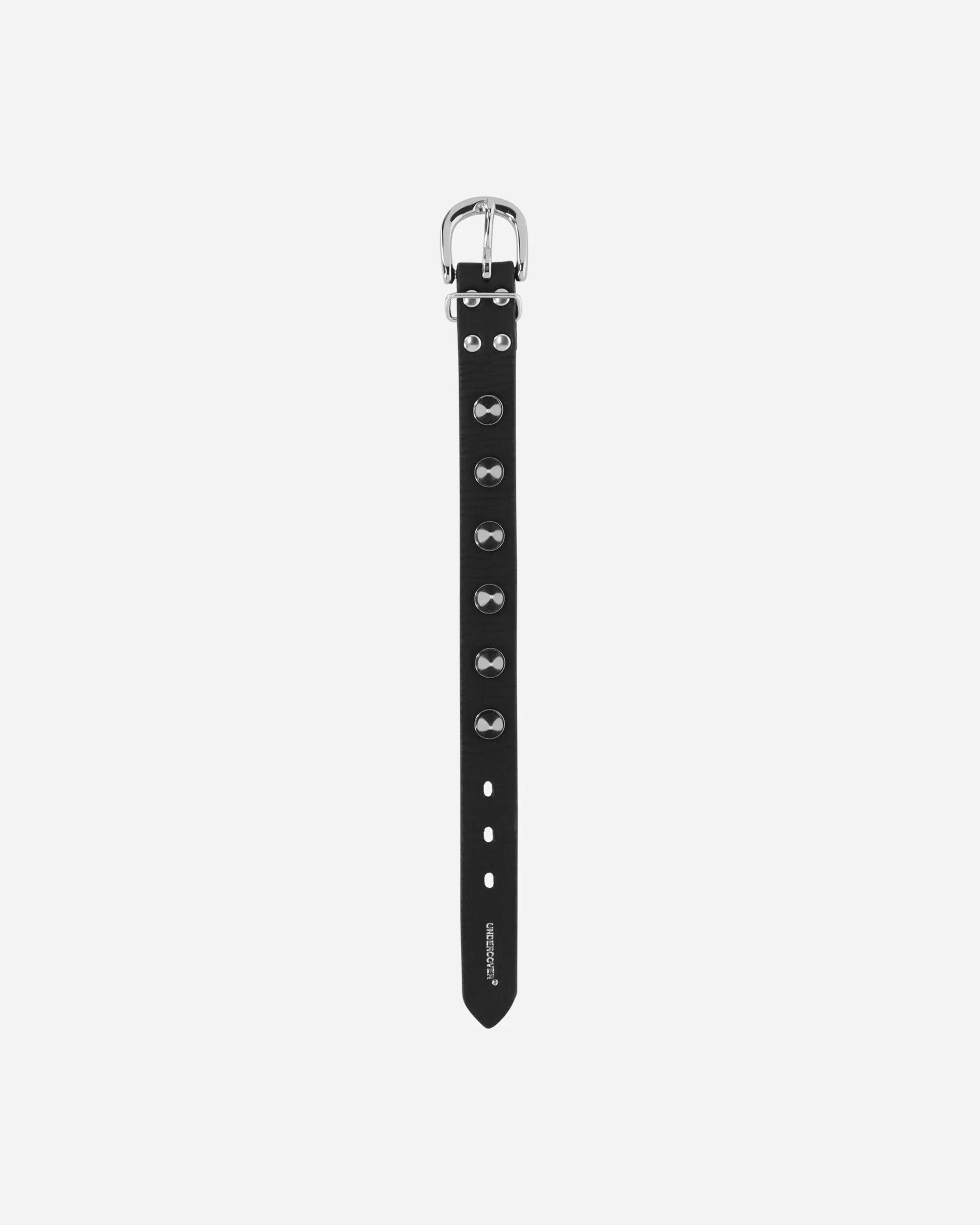 Spike Leather Bracelet Black