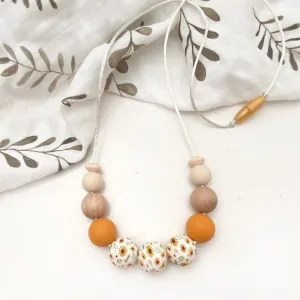 Spring Bloom Silicone Necklace - Amber Sunflower