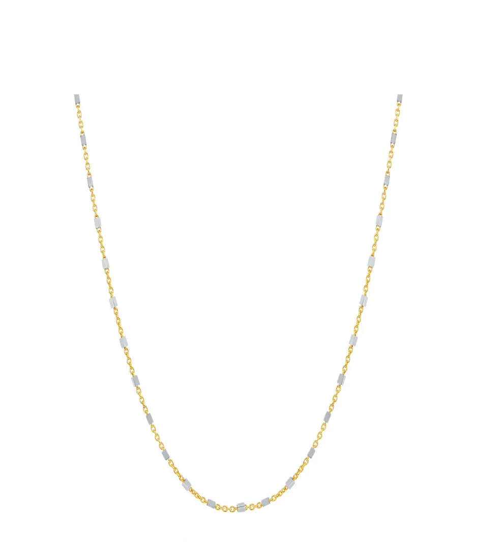 Square Bead Chain Necklace