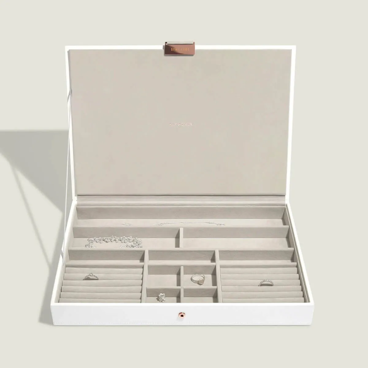 Stackers Supersize Jewellery Box (Lid) - White