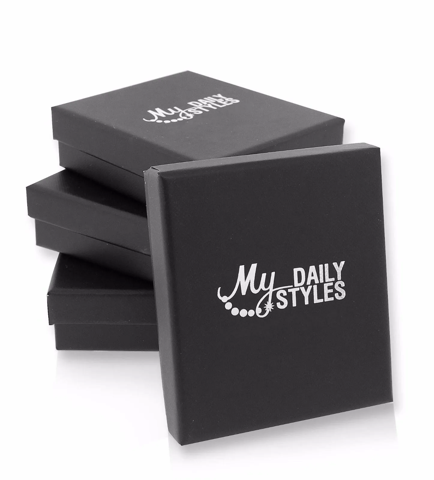 Stainless Steel Black Leather Silver-Tone White Black CZ Men's Bracelet