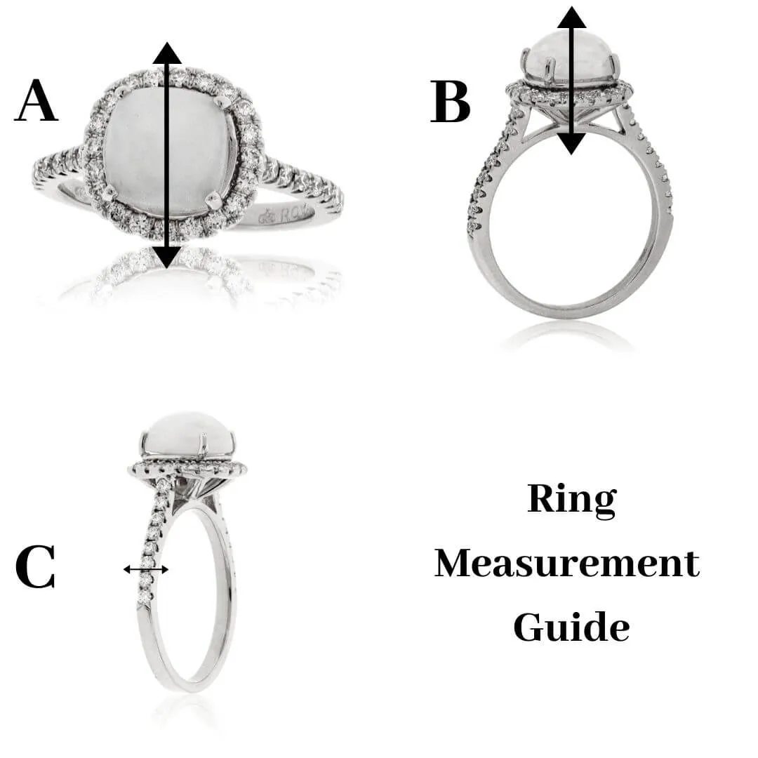 Star Ruby Cabochon Solitaire Bezel Ring