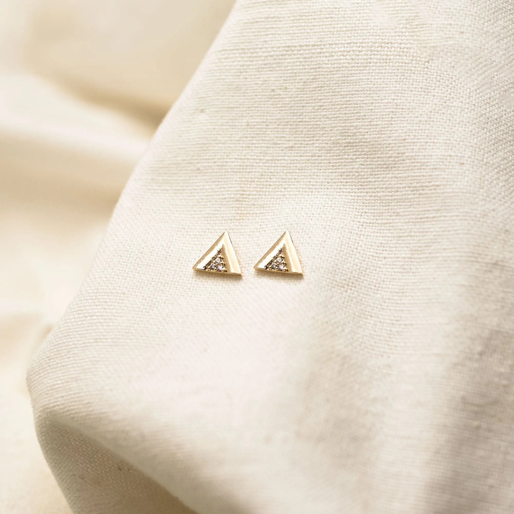 Stella Triangle Studs