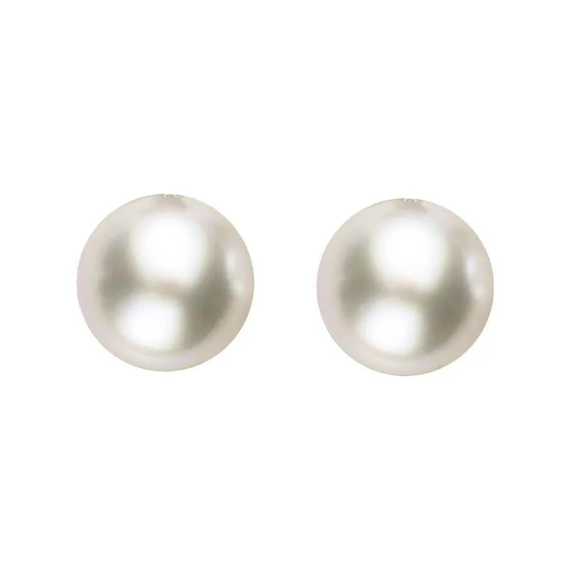 Sterling Silver 5mm White Freshwater Pearl Stud Earrings