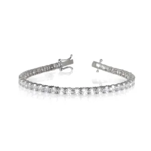 Sterling Silver Prong Set CZ Tennis Bracelet