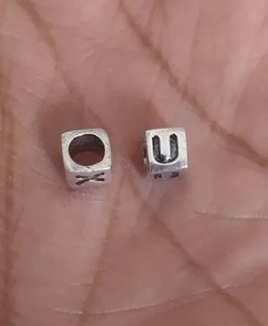 Sterling Silver U Bead