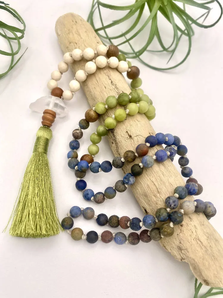 Sunset Dumortierite Mala
