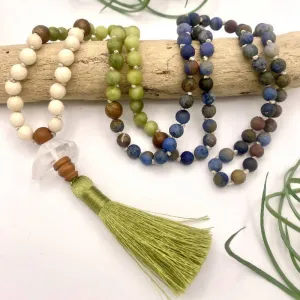 Sunset Dumortierite Mala