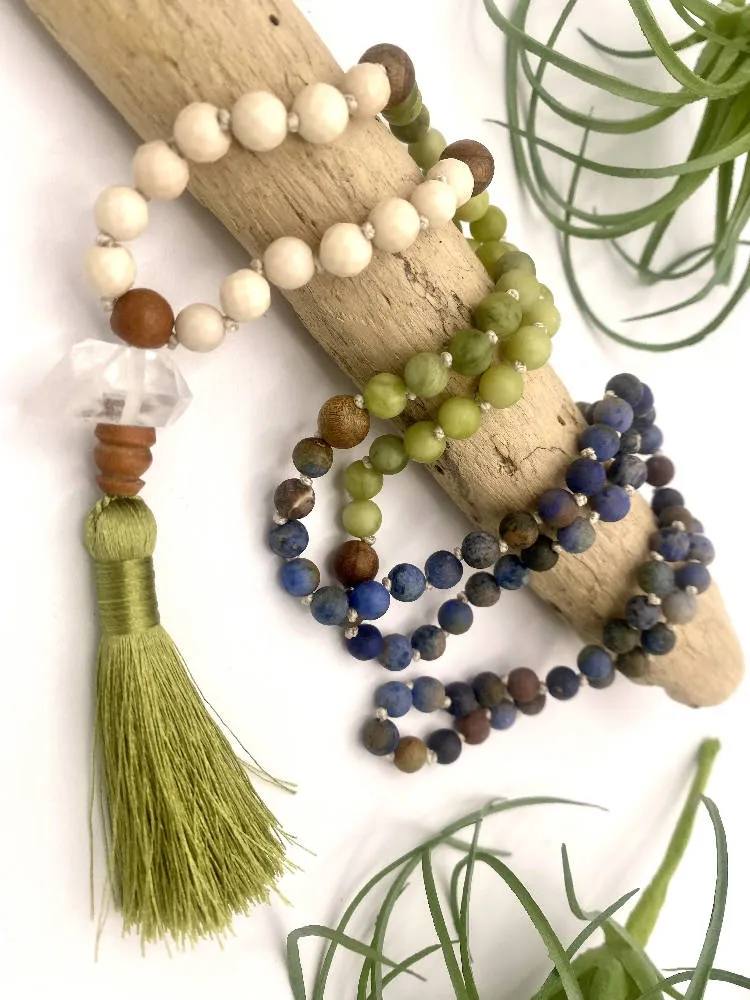 Sunset Dumortierite Mala
