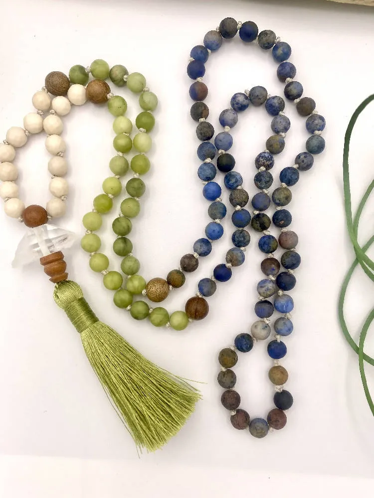 Sunset Dumortierite Mala