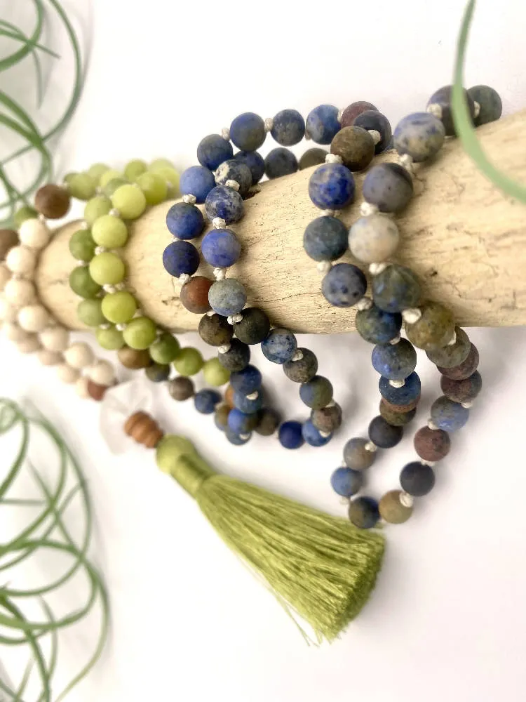 Sunset Dumortierite Mala