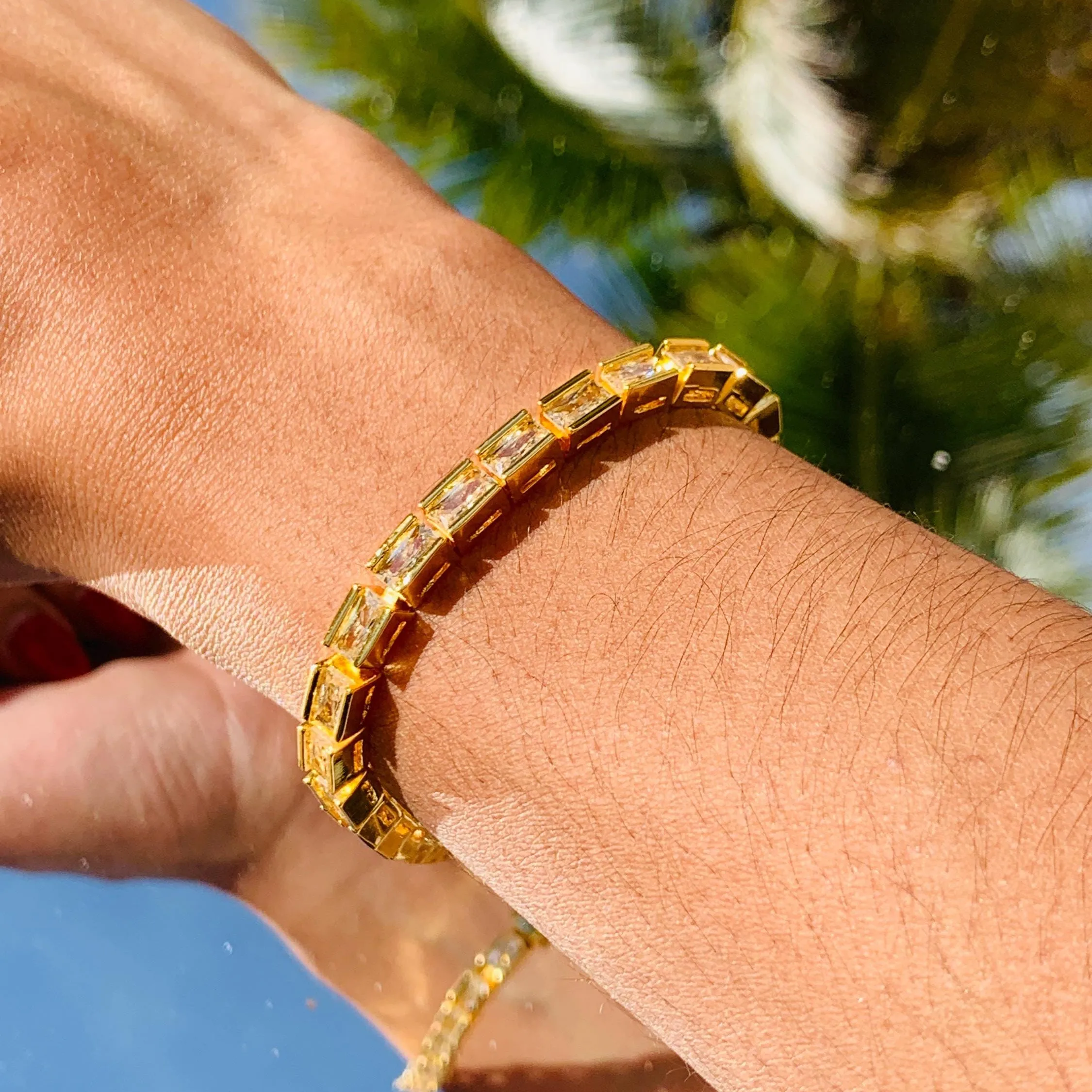 Susy Square Tennis Bracelet