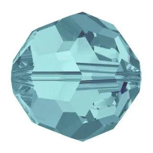 Swarovski 6mm Round Bead - Light Turquoise (10 Pack)