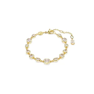 Swarovski Gold Tone Mixed Cut Imber Tennis Bracelet