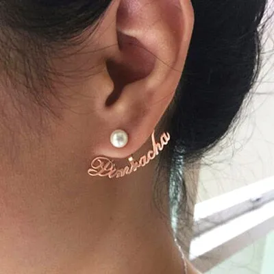 Sway Diamond Name earrings