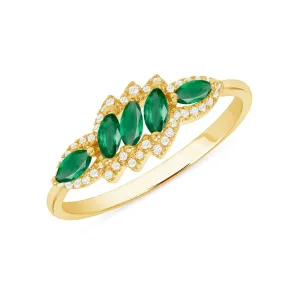 Swoon Emerald Ring