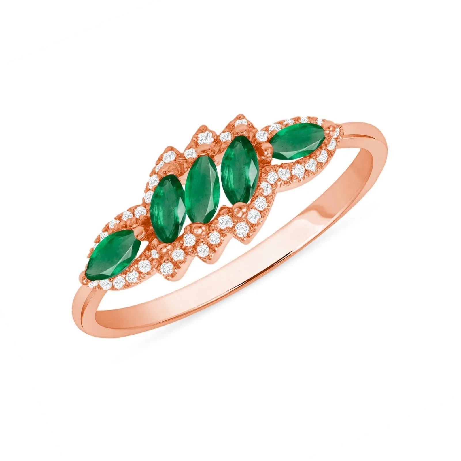 Swoon Emerald Ring