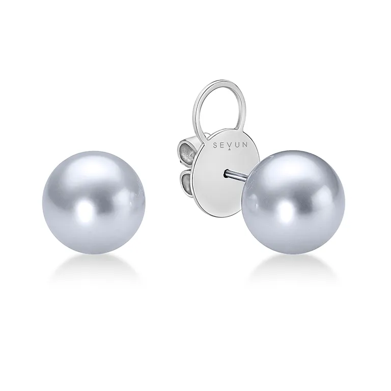 Tahitian Gray Pearl Earrings