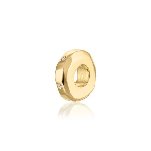 Tall Gold & Diamond Bead