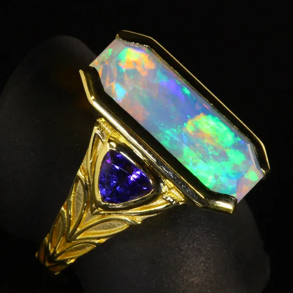 Tantalizing Opal Ring Designed By Christopher Michael 7.13 Carat