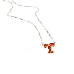 Tennessee Vols Logo Crystal Necklace