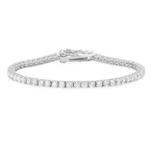 TENNIS BRACELET, SILVER