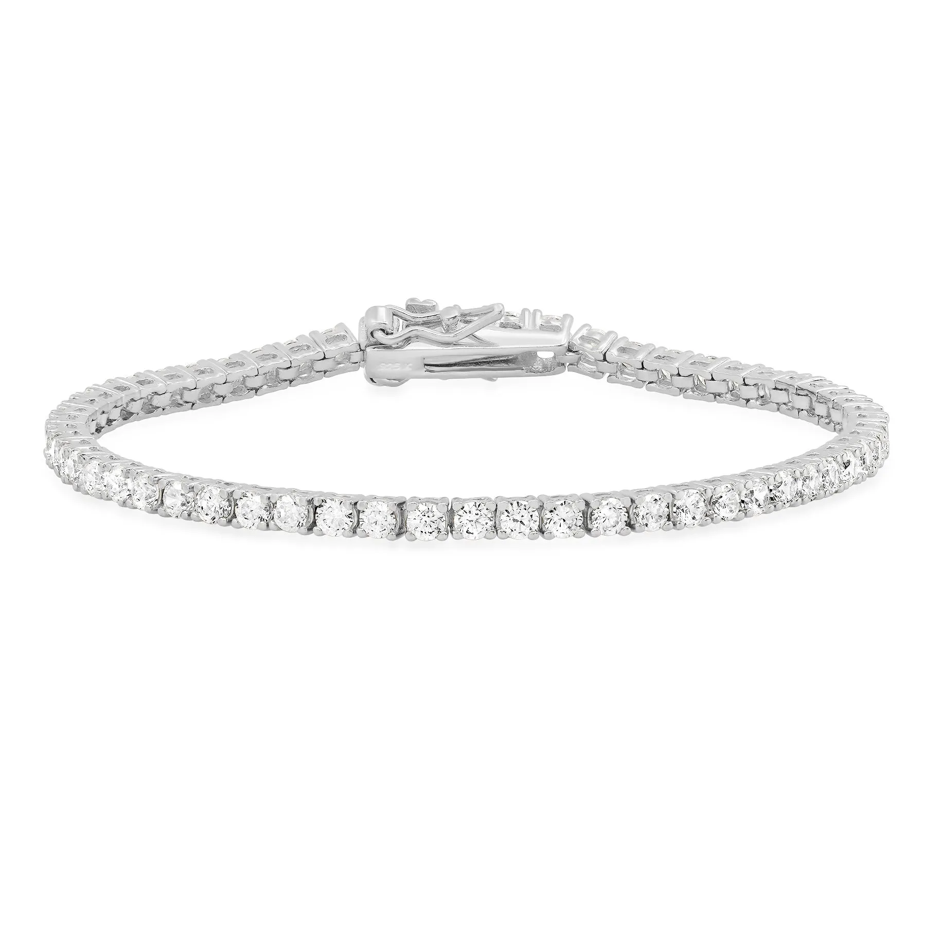 TENNIS BRACELET, SILVER