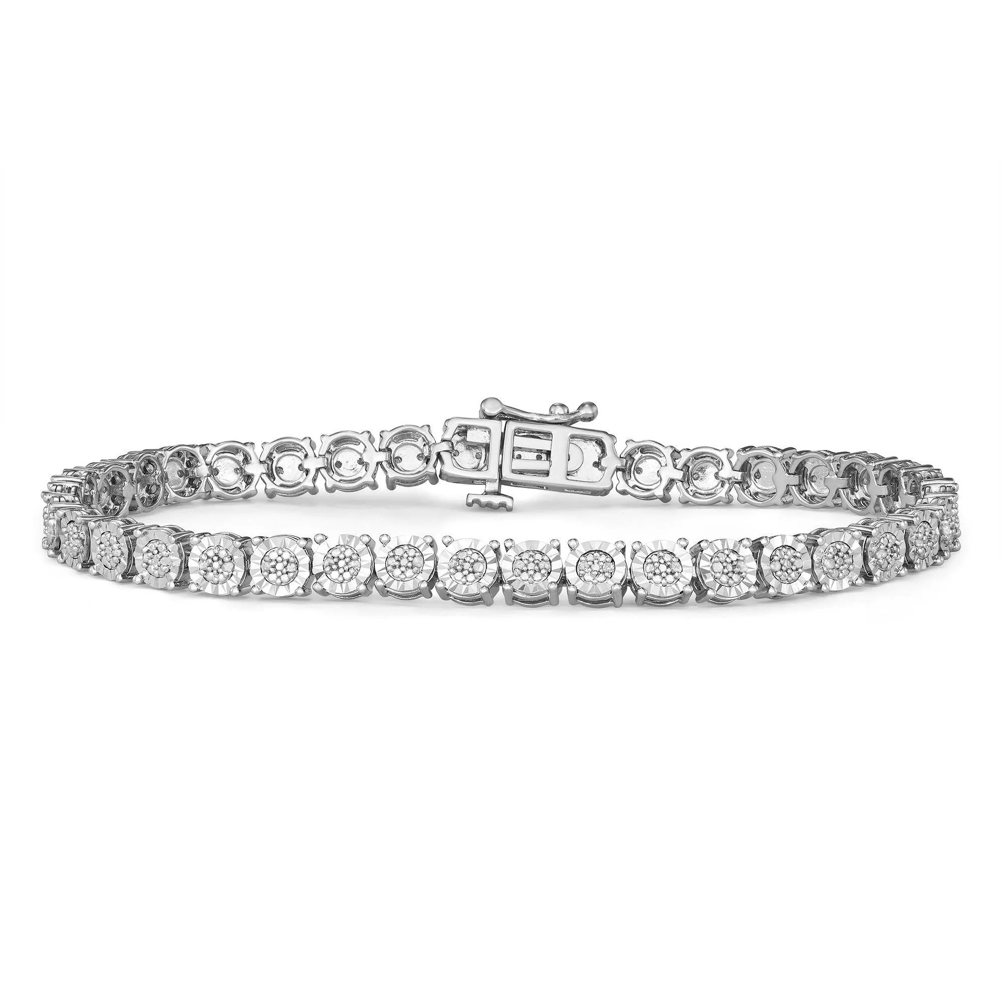 Tennis Bracelet with 1/2ct of Diamonds in Sterling Silver