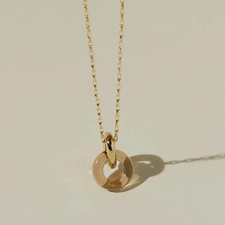 The Anna Necklace in Beige